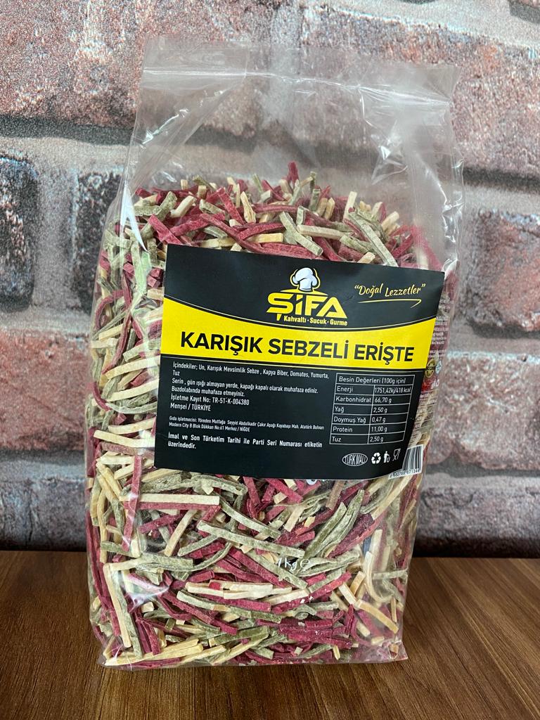 Karışık Sebzeli Erişte